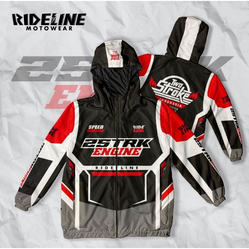 JAKET HOODIE 2STROKE 2 TAK ENGINE SUNMORI WATERPROOF