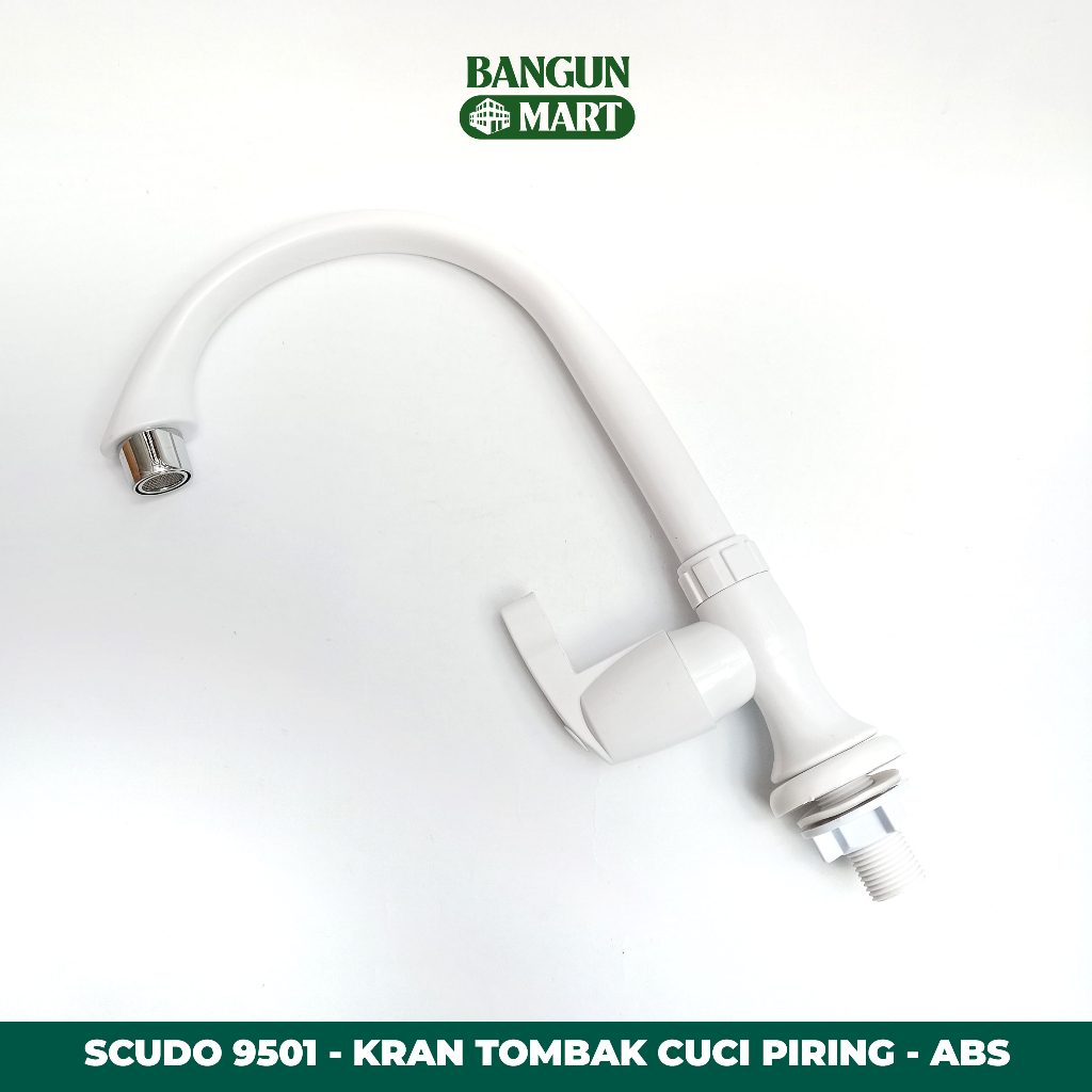 SCUDO Kran Air Angsa Pipa [ SCD PL 9501 ] Keran Cuci Piring Wastafel