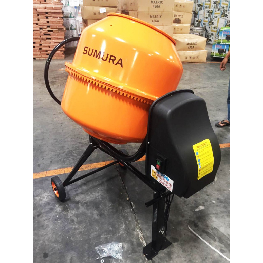 Mesin Molen Listrik Molen Mini Pengaduk Semen 200L Sumura CM200 / Concrete Mixer Dinamo Sumura CM 20