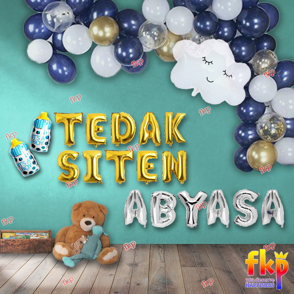 FUN KIDS PARTY Paket Dekorasi Tedak Siten / Set Dekor Tedhak Siten / Dundunan / Turun Tanah