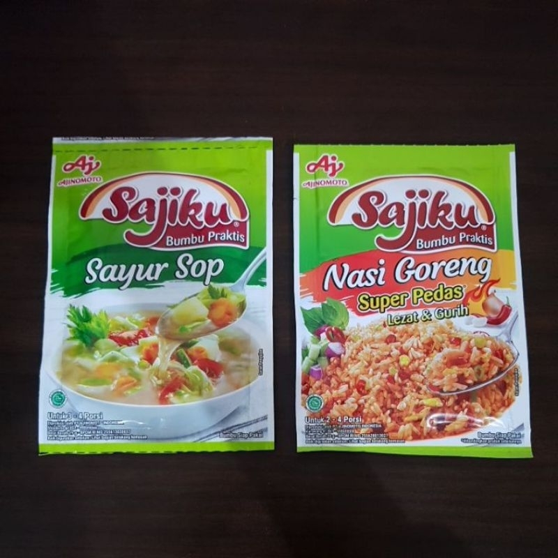 

Ajinomoto Sajiku Bumbu Praktis Sajiku Sayur sop /Sajiku Nasi goreng 20g