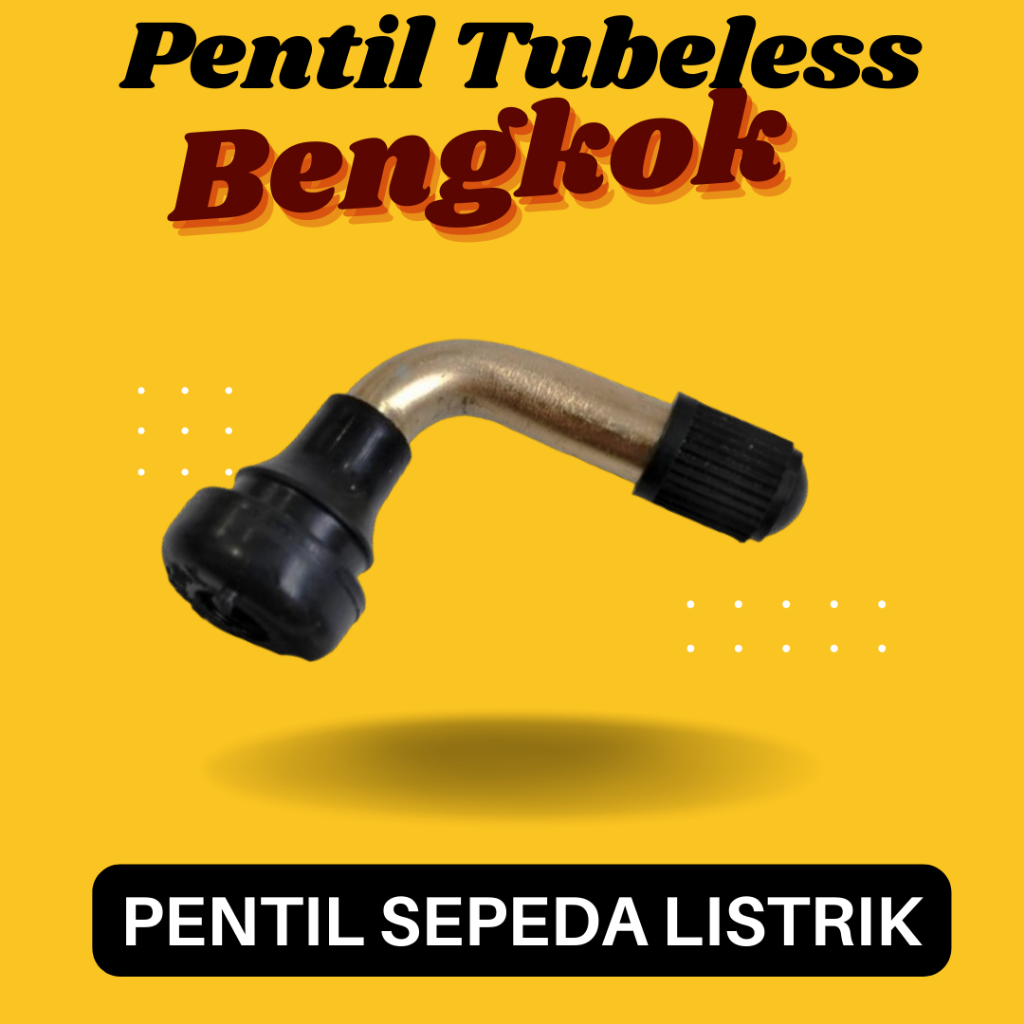 Pentil Ban Tubeless Sepeda listrik Motor Listrik