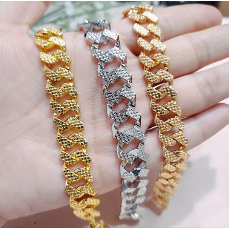 Gelang sisik naga rhodium gelang pria-wanita