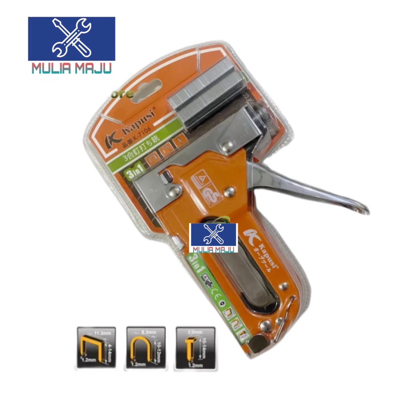 

KAPUSI Staples Tembak 3 in 1 Chromium Molybdenum Bisa 3 Jenis