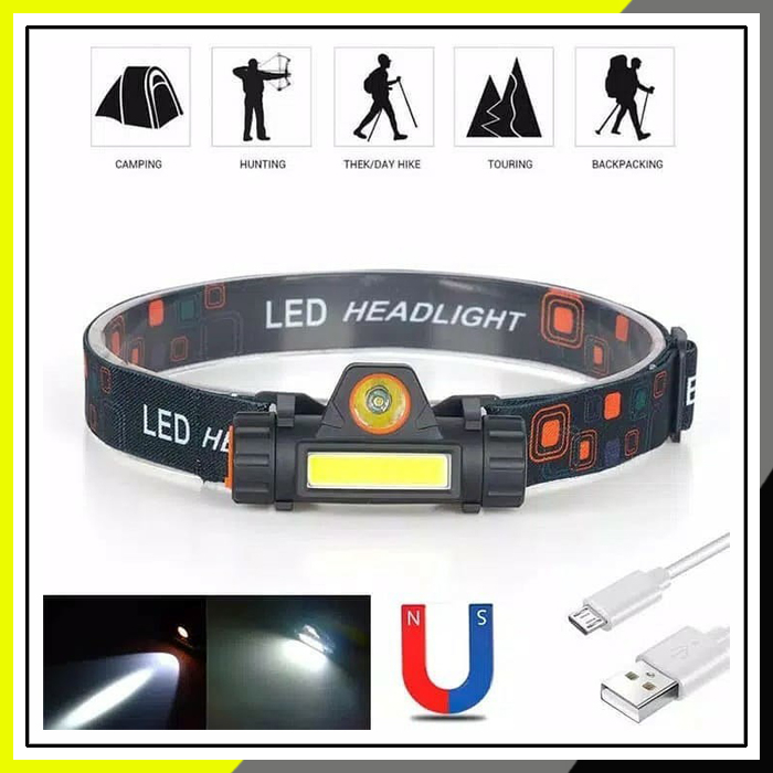 Senter Gunung Headlamp Senter Kepala Power High Light LED Headlight Senter Gunung Senter Outdoor