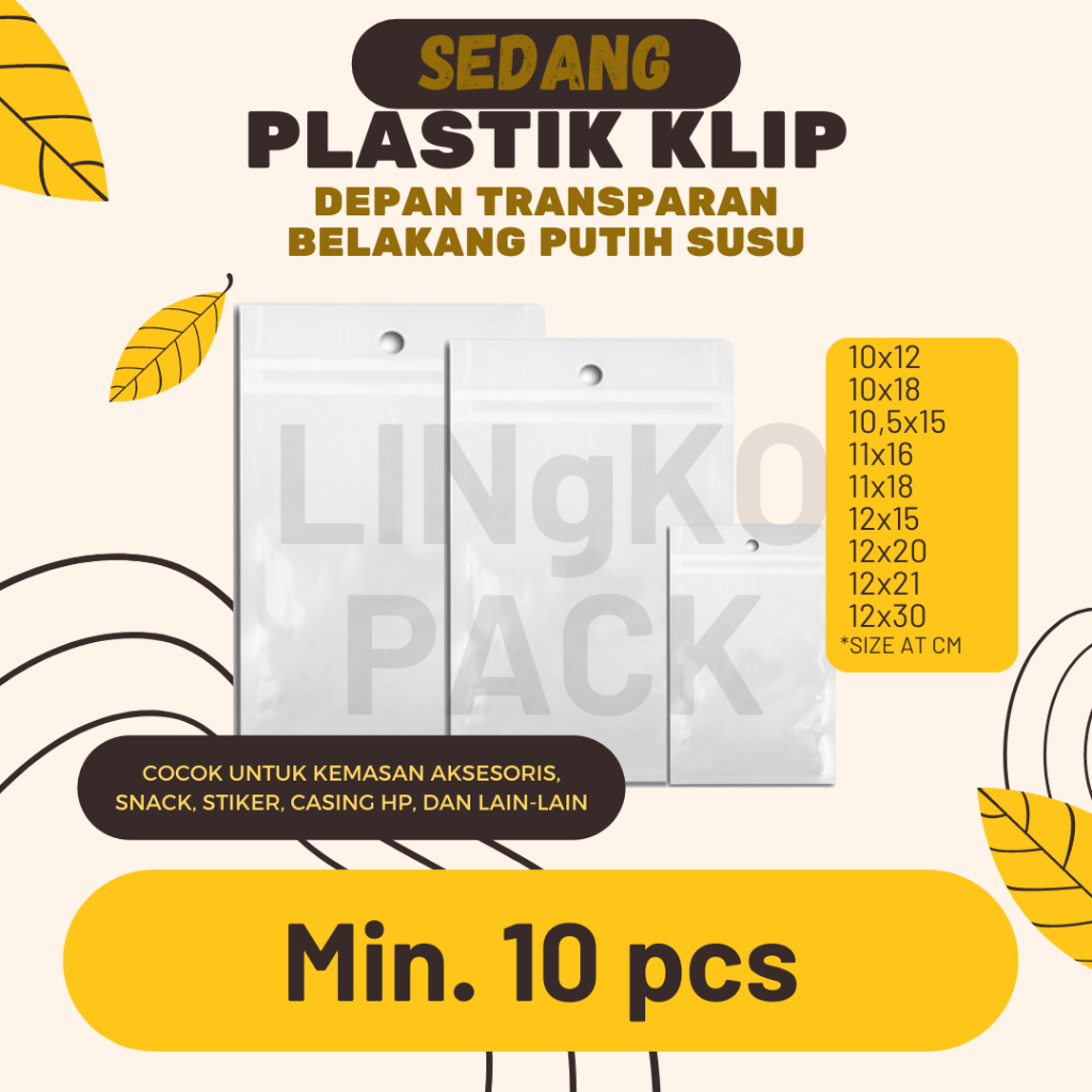 (SEDANG) PLASTIK ZIPLOCK PLASTIK KLIP PLASTIK KEMASAN ZIPLOCK | PLASTIK KLIP AKSESORIS MASKER ORGANI