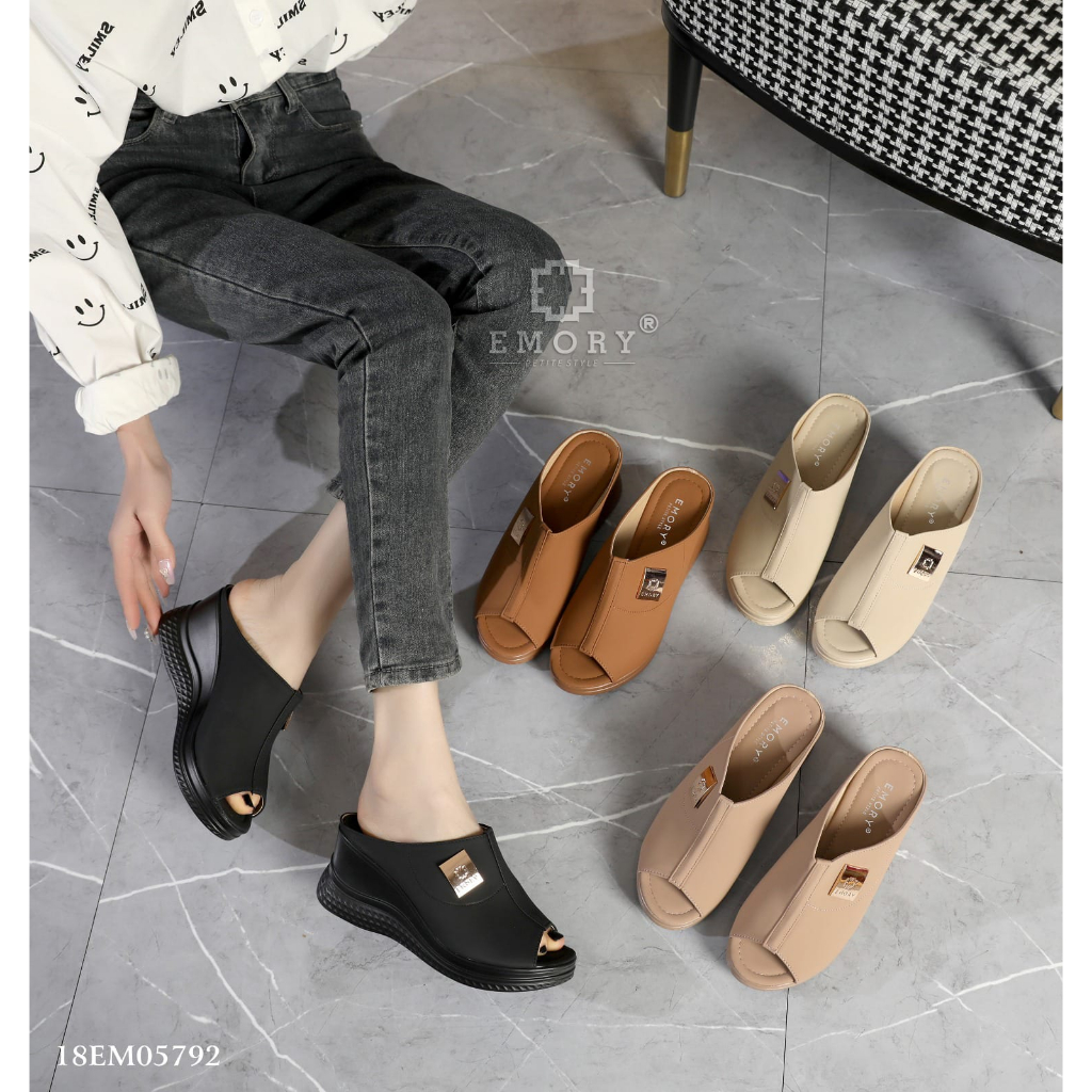 SEPATU WEDGES WANITA EMORYSTYLE  Andarine  18EMO 5792 MB