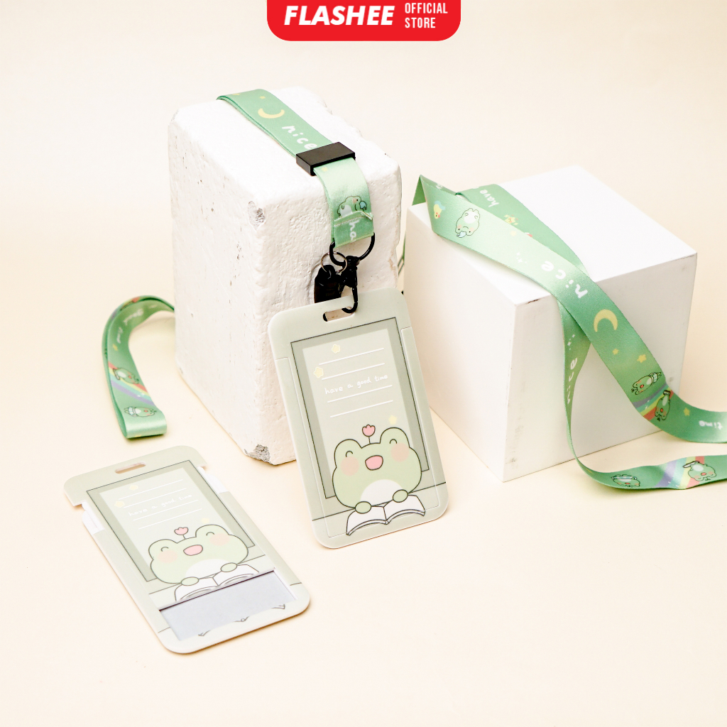 

Flashee ID Card Lanyard Froppy Korea Kiyowo Pastel Lanyard Flashee Name Tag Tali Premium COD
