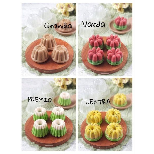 Zoyands 12 Pcs Cetakan Puding Mini / Loyang Ager Mini Plastik / Cetakan Bolu Kukus Kue Putu Pudding