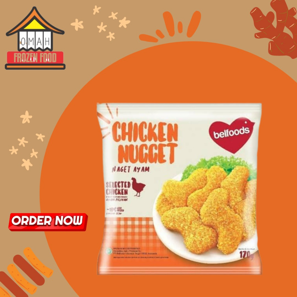 

Belfoods Chicken Naget Nugget Ayam Favorit 170gr (NON COD DILUAR KOTA JATENG)