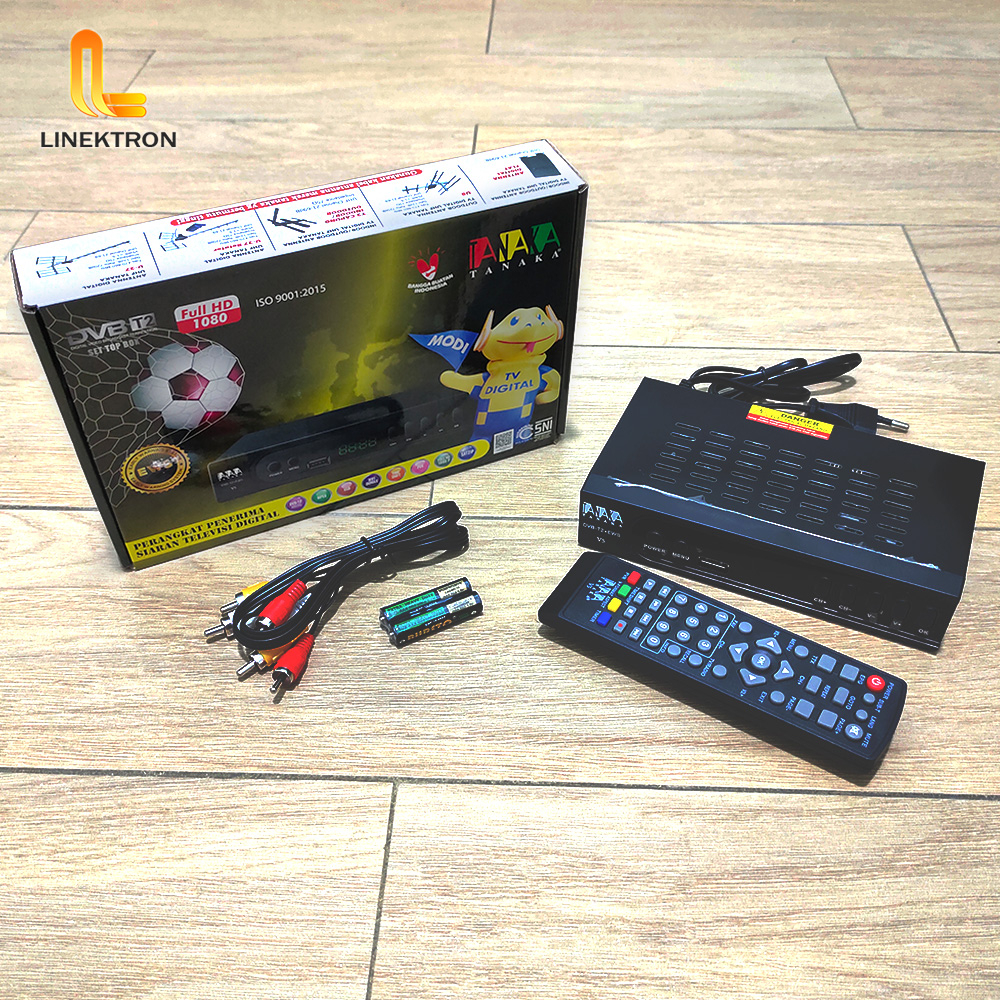 SET TOP BOX TV DIGITAL STB TANAKA RECEIVER TV DIGITAL PENERIMA SIARAN FULL HD SNI