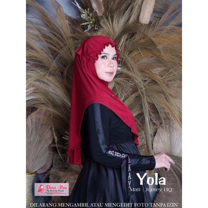 JILBAB DAILY INSTAN KERUT DAHI RENDA TALI BELAKANG JERSEY HQ HIGH QUALITY ORI DOA IBU BY BUNYAMIN