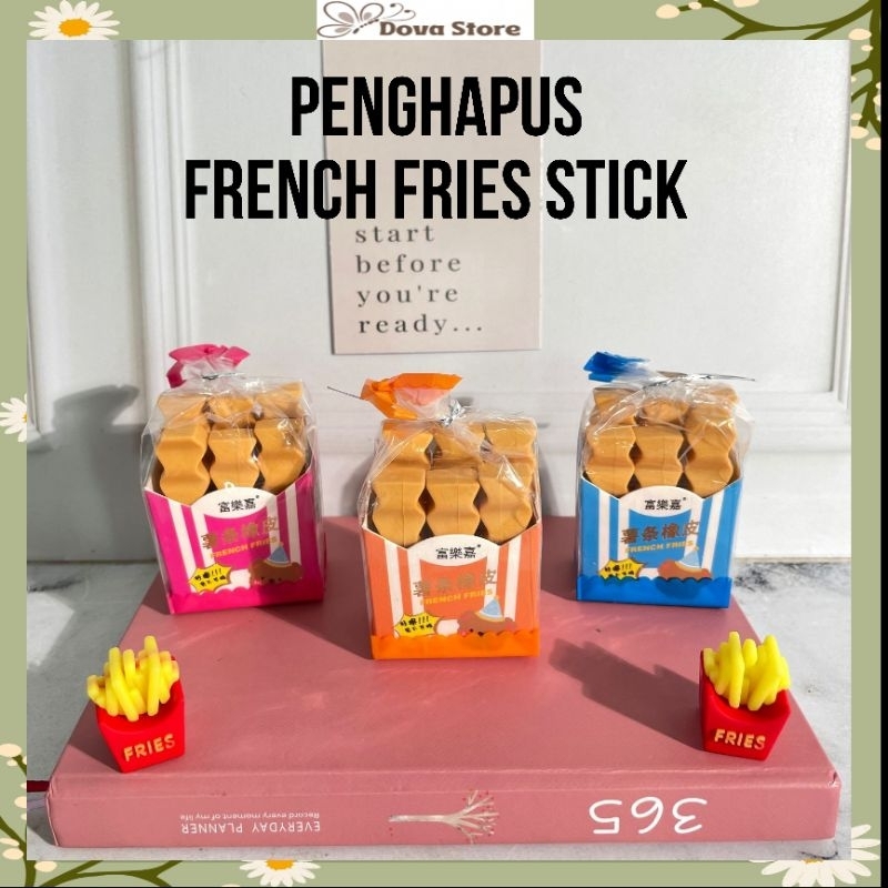 

PENGHAPUS BENTUK FRENCH FRIES STICK PENGHAPUS LUCU