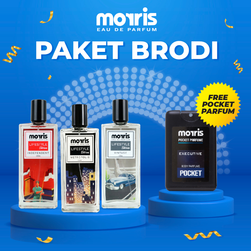 [BUY 3 GET 4] Morris Bundle Special BRODI [Lifestyle Metropolis+Vintage+Independent] GRATIS POCKET P