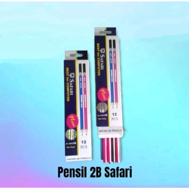 

PENSIL SAFARI BRAND 2B Hitam Isi: 12 Pcs / Pack