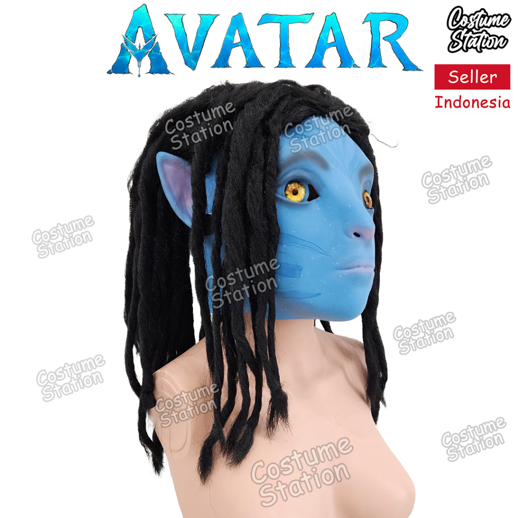 Topeng Avatar Neytiri / Mask Latex Kostum Karakter Film Costume cewe wanita dewasa