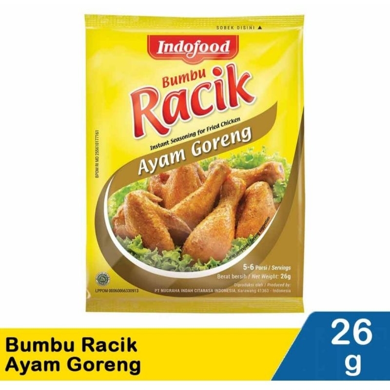 

racik bumbu ayam goreng