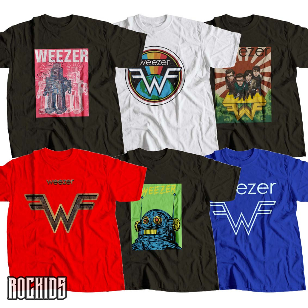 ROCKIDS - WEEZER - TSHIRT - TEES - KIDSWEAR - KAOS BAND - KAOS BAND WEEZER - KAOS WEEZER - TSHIRT WE