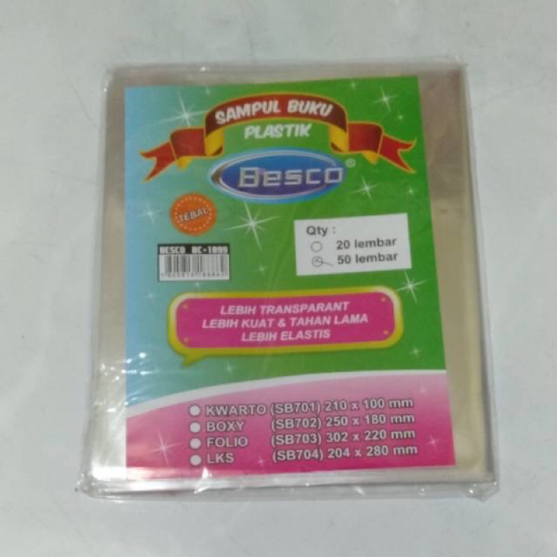 

SAMPUL BUKU PLASTIK ISI 50pcs