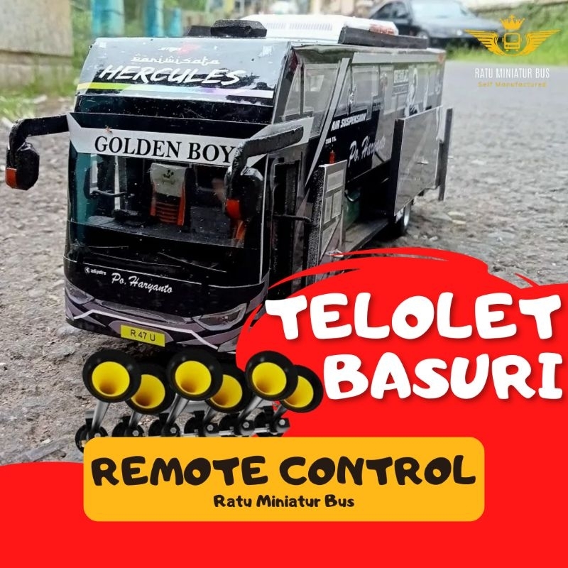 Miniatur Bus Hr 049 Golden Boy RC Remote