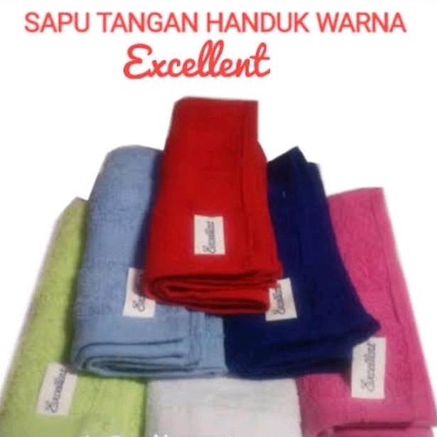 sapu tangan handuk kecil - slampe handuk 25x25cm - handuk muka tebal dan lembut