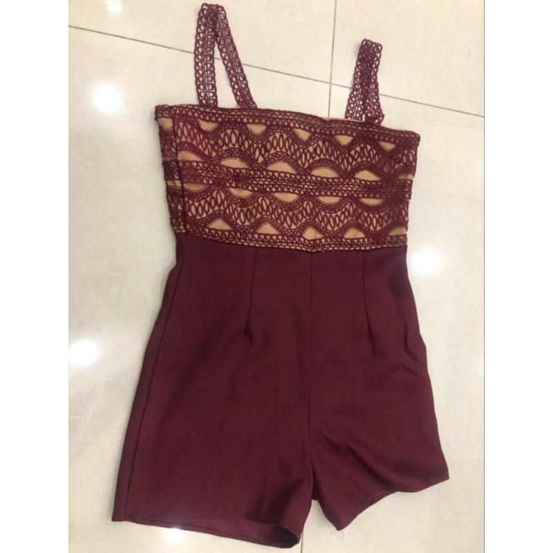 preloved jumpsuit lace