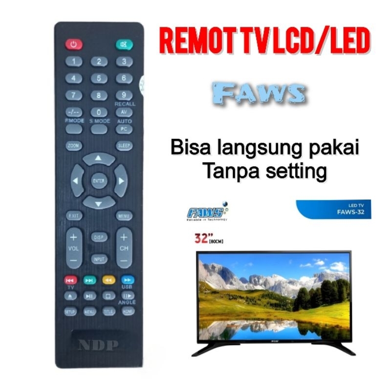 REMOT TV LCD LED FAWS