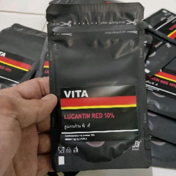 Vita Lucantin Red Original 100% Carophyll Canthaxanthin Merah 5gr Real