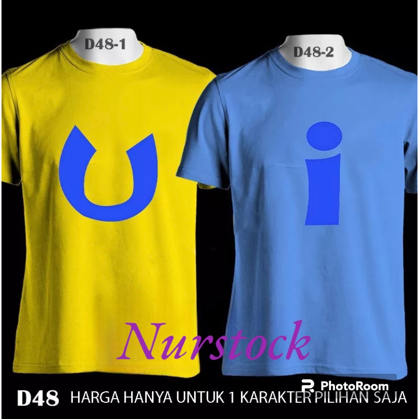 KAOS UPIN IPIN - BAJU KAOS U & I - KAOS DEWASA ANAK