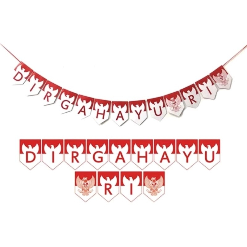 Banner Dirgahayu RI / Banner Segilima Dirgahayu RI