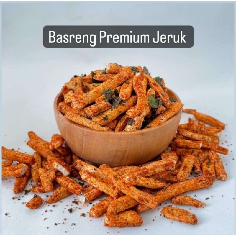 

Basreng pedas daun jeruk