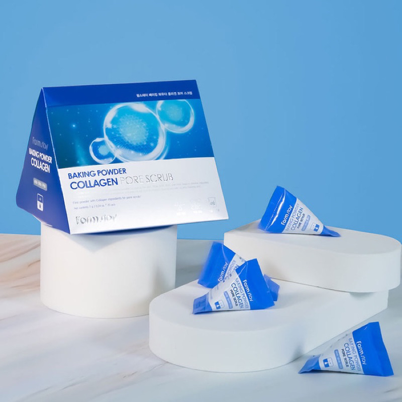 [satuan] Farm Stay Baking Powder Collagen Pore Scrub 7g