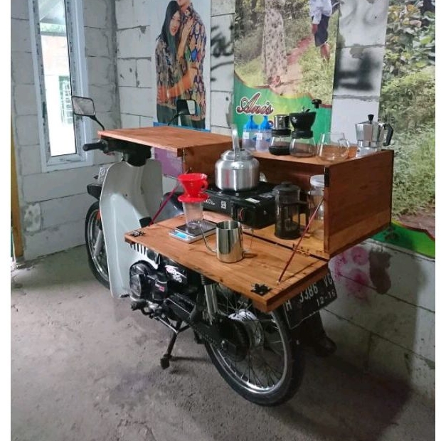 Box Kopi Keliling Motor Box Jualan Kopi Keliling Motor