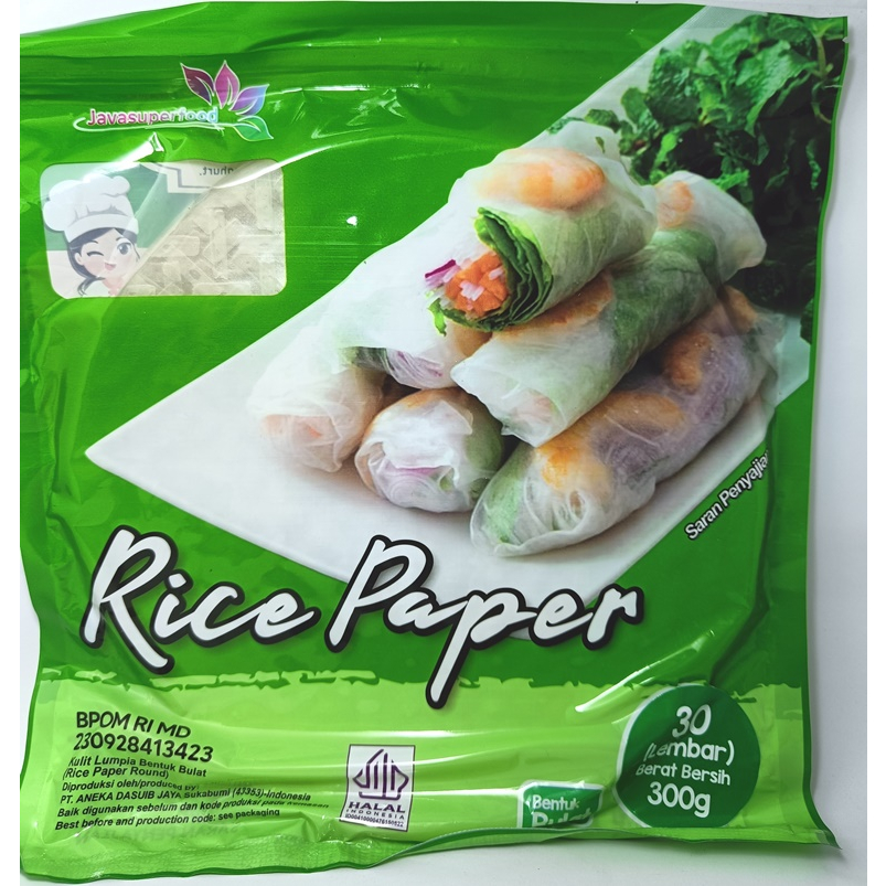 

30 Lembar Rice Paper / Banh Trang High Quality Rice Paper / Kulit Lumpia Vietnam Rice Paper / rice roll spring roll / Salad Wrap + Dus + Buble