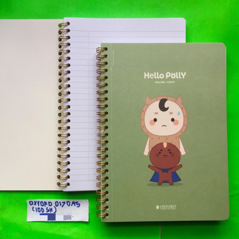 

OXFORD NOTEBOOK SPIRAL D170A5 HELLO POLLY