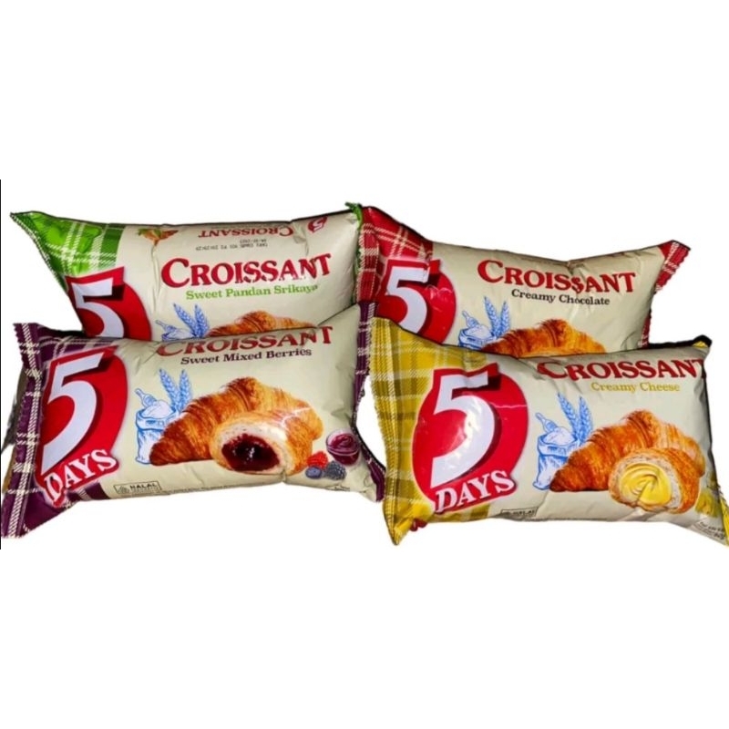 

5 days croissant nett 60gr/ 5days