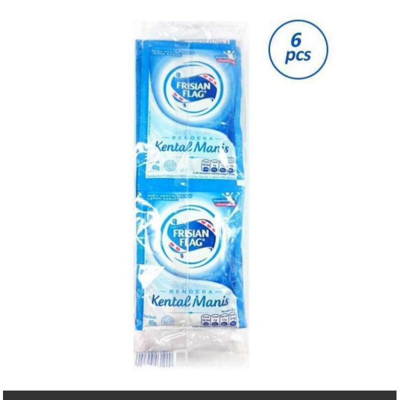 

frisian flag susu kental manis 38g /6 sachet