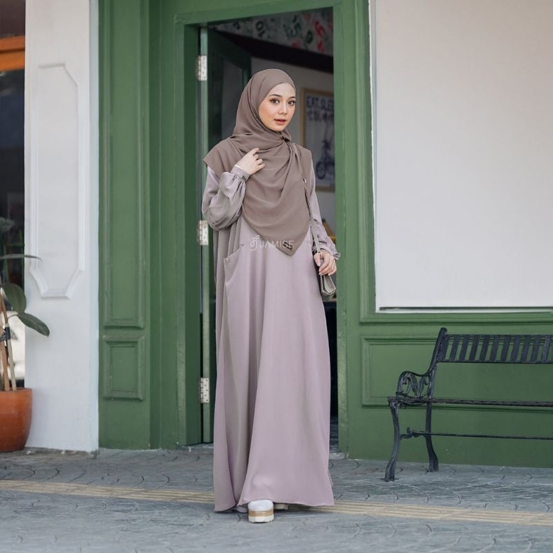 Yuffie Dress Crinkle Lux Gamis Daily