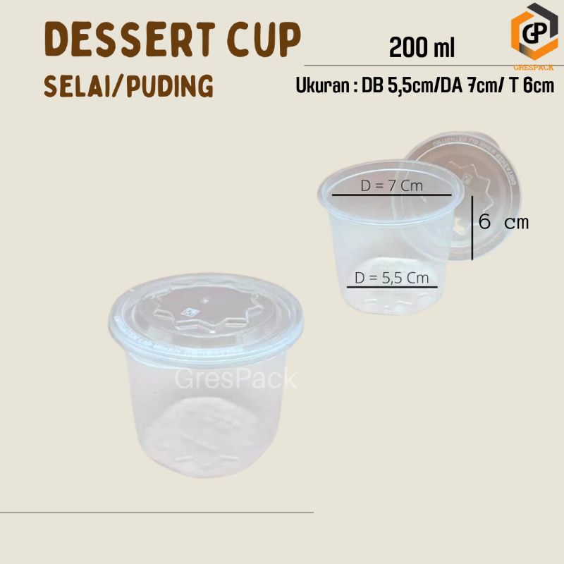 Cup Puding 200ml/Cup Agar/Cup Jelly