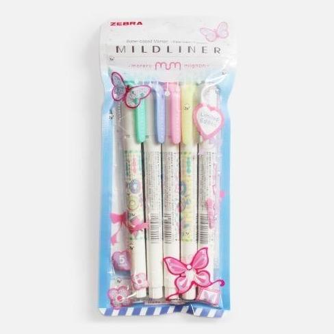 

Zebra Mildliner Moreru Mignon Set 5 Pcs