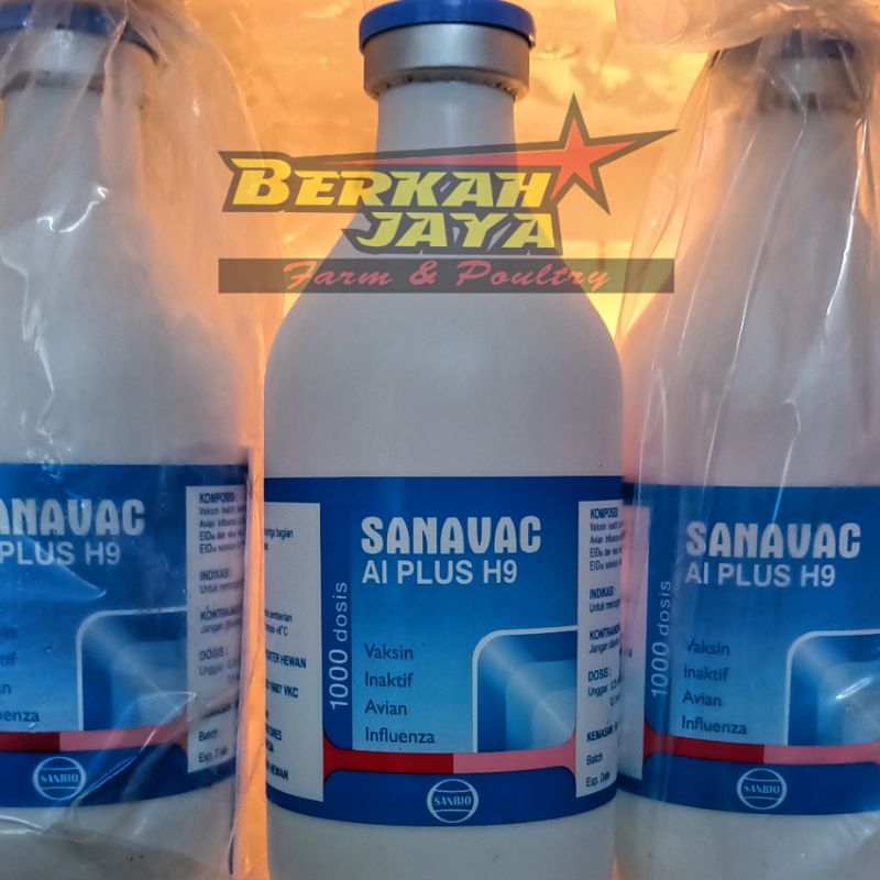 Vaksin AI PLUS H9 SANAVAC vaksin ayam