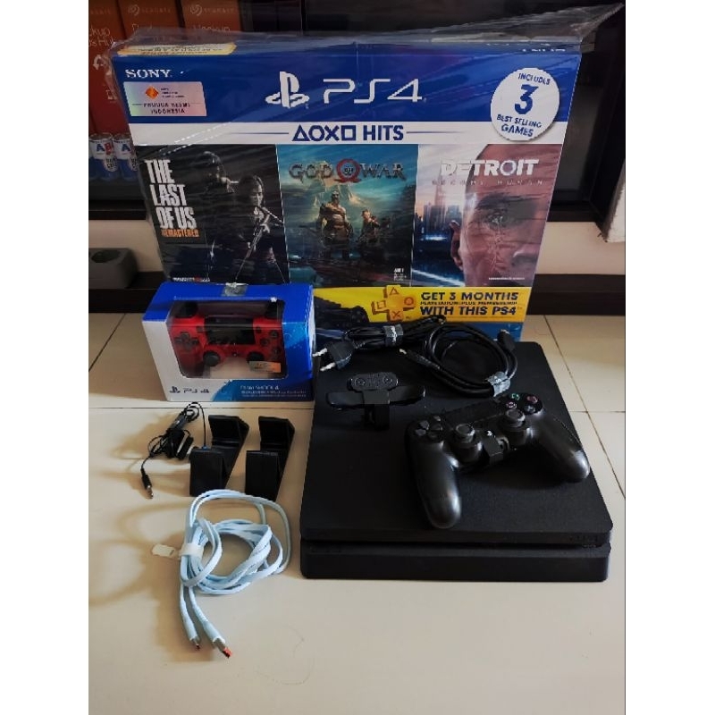 SONY PLAYSTATION PS4 SLIM 1TB + 1 STIK ORIGINAL SONY INDONESIA