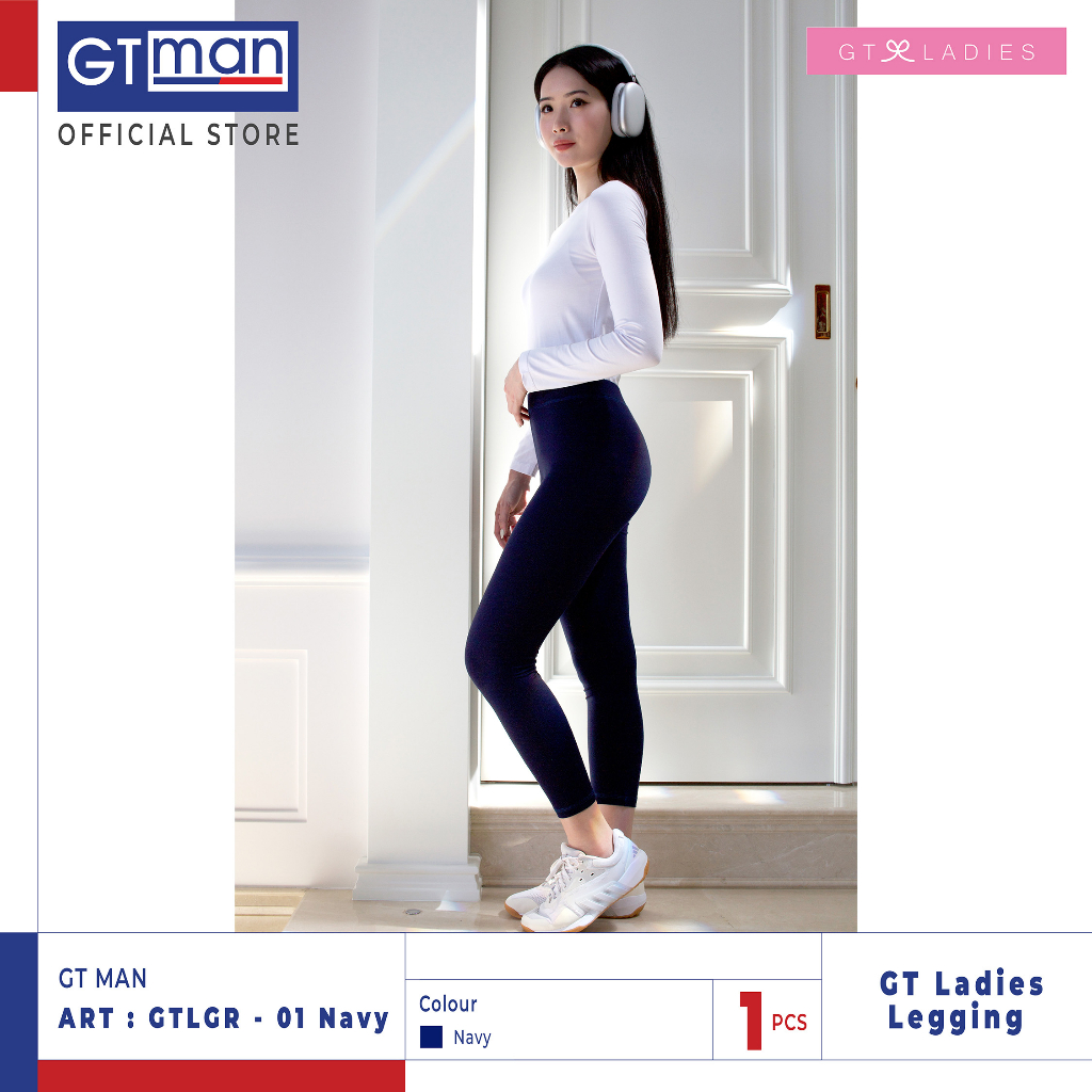 GT LADIES LEGGING GTLGR-01 NAVY (BAHAN TEBAL SUPER QUALITY)