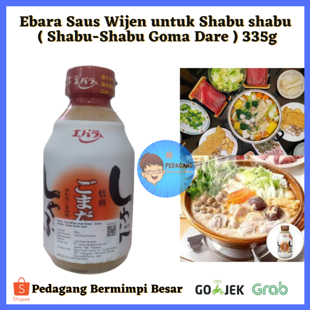 

Ebara Shabu Gomadare 335gr/ Ebara Saus Wijen untuk shabu shabu/ Shabu Shabu Goma Dare/ Ebara Saus Wijen Shabu Shabu