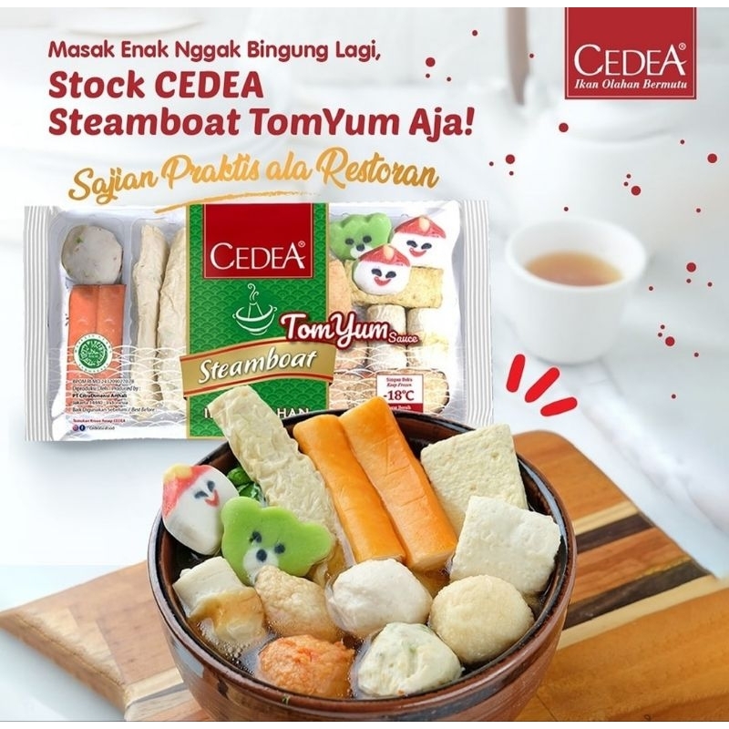 

PROMO Cedea Steamboat Dashi dan Tomyum Sauce Ikan Olahan 300 gr Frozen Termurah