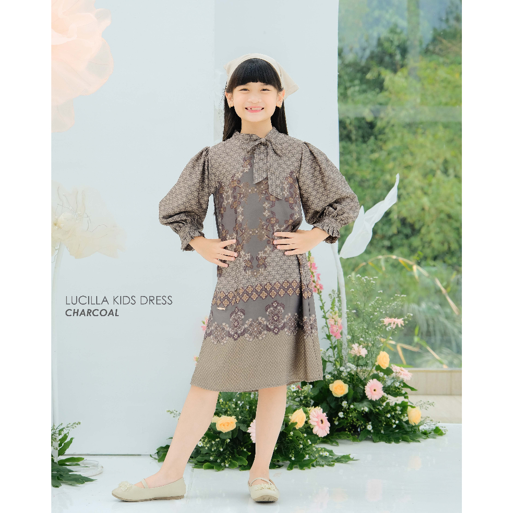 Mayoutfit Elysian Set Series Charcoal | Sarimbit Lebaran Baju Muslim Raya Keluarga-4