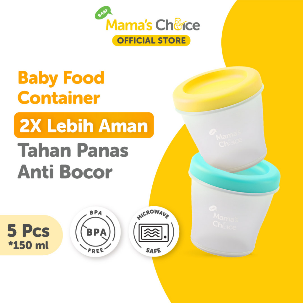 	 Tempat Makan Bayi - Baby Food Container MPASI Mama's Choice (Wadah MPASI Tahan Panas dan Dingin, BPA FREE, Food Grade)	