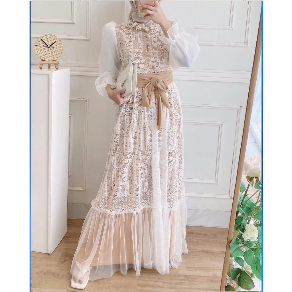 Gamis Wanita Trendy Favorit Terbaru Syari Premium Stylish Dres Gamis Wanita Simple Kekinian Muslimah