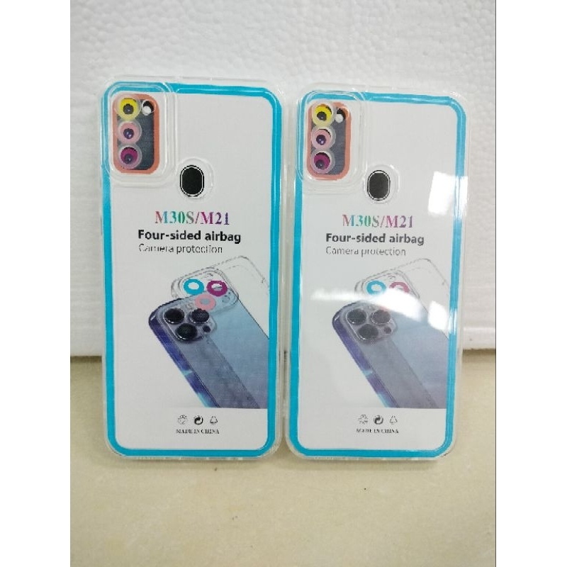 SOFTCASE CLEAR SPACE TPU SAMSUNG M30S/M21 SILICON BENING + PELINDUNG CAMERA