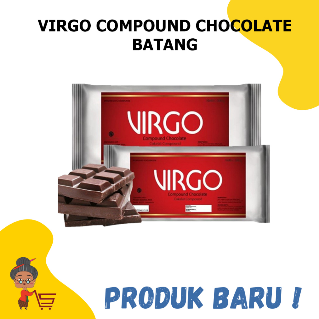 

VIRGO COMPOUND CHOCOLATE BATANG 250GR / VIRGO COMPOUND CHOCOLATE 500GR / VIRGO COMPOUND CHOCOLATE BATANG 1KG